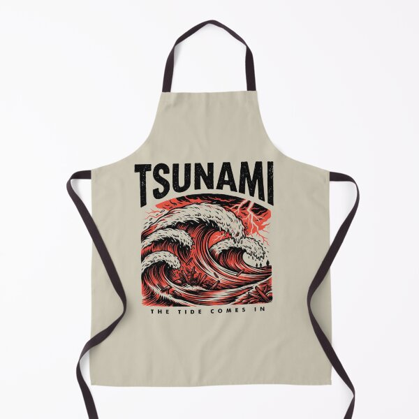 Item preview, Tsunami – The Tide Comes In Vintage Wave T-Shirt designed and sold by velorea.