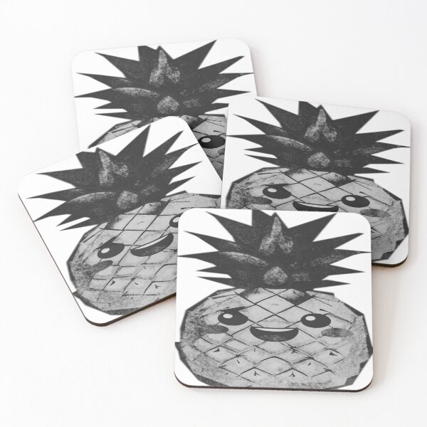 Item preview, Cute Kawaii Smiling Pineapple designed and sold by kinpirks.