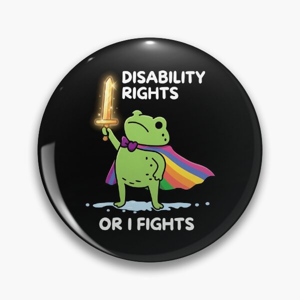 Item preview, I Will Fight Until Disability Rights Funny Frog Meme designed and sold by PabloHaney.