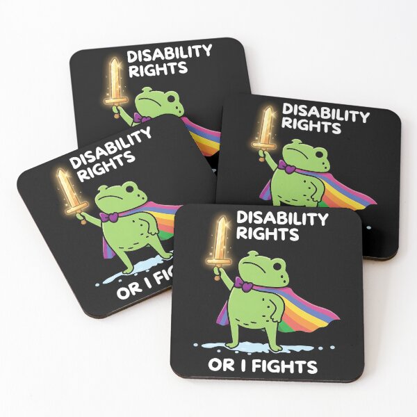Item preview, I Will Fight Until Disability Rights Funny Frog Meme designed and sold by PabloHaney.