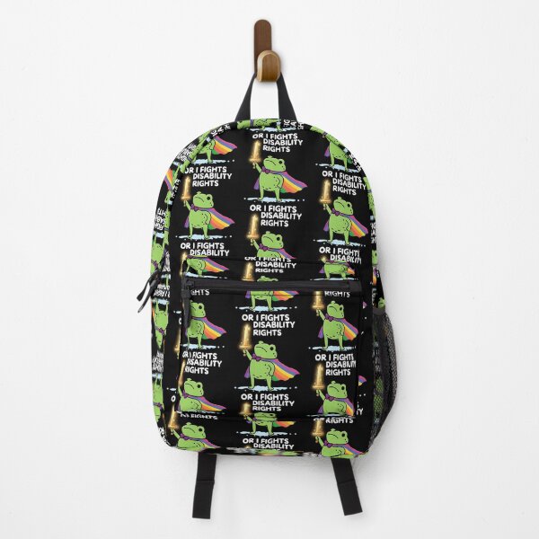 Item preview, I Will Fight Until Disability Rights Funny Frog Meme designed and sold by PabloHaney.