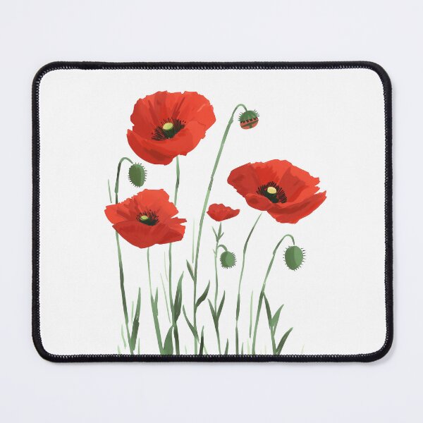Item preview, Red Poppy Flowers designed and sold by xiao xuans.
