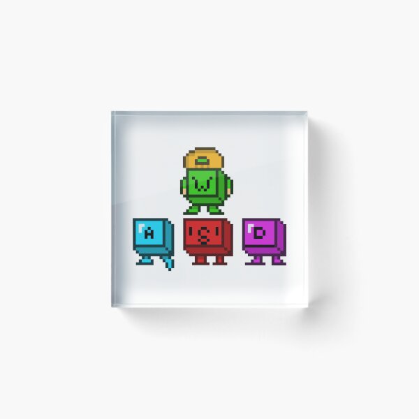 Item preview, PC Gamer WASD Keyboard Keys Retro Pixel Art designed and sold by RetroRlx.