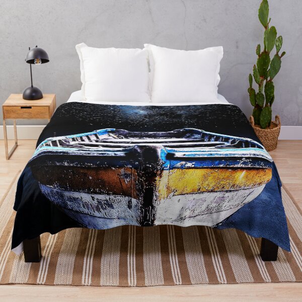 Item preview, Lonely Boat Beneath the Milky Way Night Sky designed and sold by Exodoi.