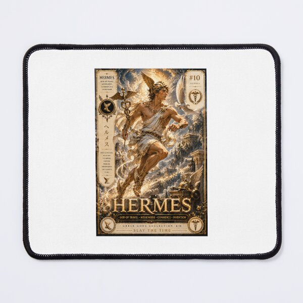 Item preview, Hermes – God of Travel & Messengers | Greek Gods Collection #10 | Greek Mythology Fantasy Art | Divine Messenger | Slay The Time designed and sold by SLAYTHESPACE.