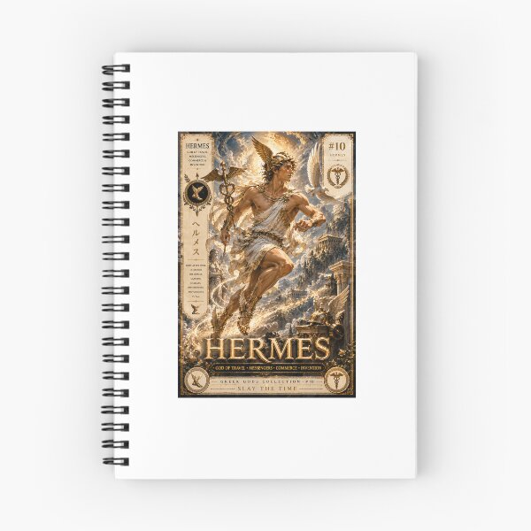 Item preview, Hermes – God of Travel & Messengers | Greek Gods Collection #10 | Greek Mythology Fantasy Art | Divine Messenger | Slay The Time designed and sold by SLAYTHESPACE.