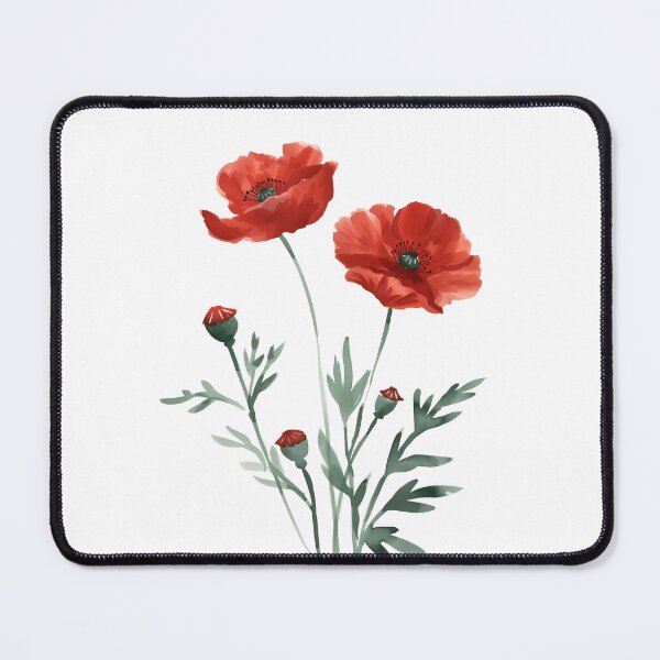 Item preview, Red Poppy Flowers designed and sold by xiao xuans.