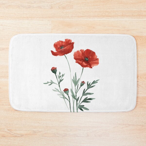 Item preview, Red Poppy Flowers designed and sold by xiao xuans.