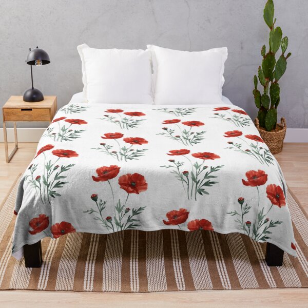 Item preview, Red Poppy Flowers designed and sold by xiao xuans.