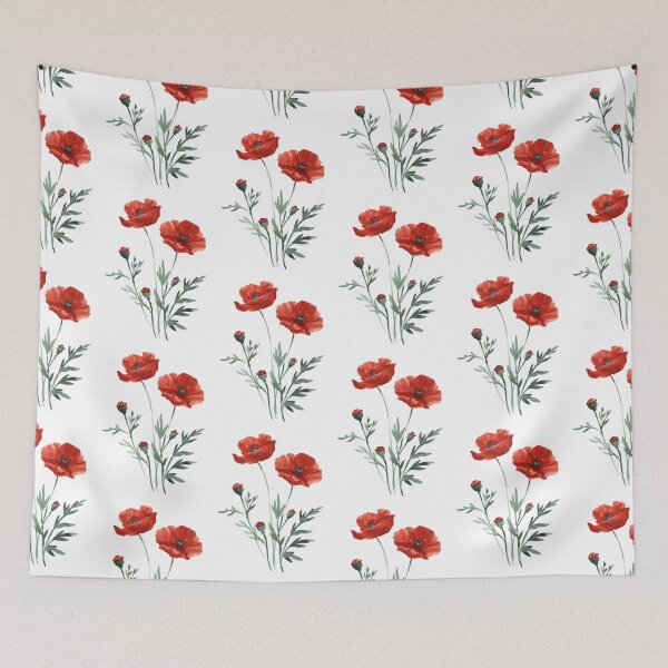 Item preview, Red Poppy Flowers designed and sold by xiao xuans.