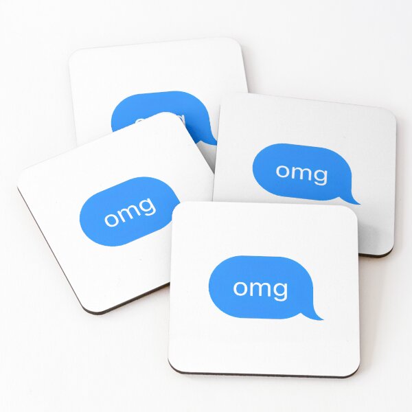 Item preview, "omg" Text Message designed and sold by PrettiPrintts.