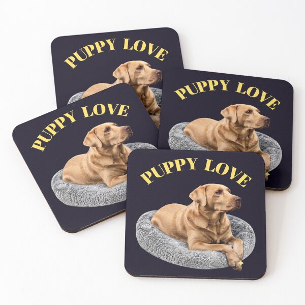 Item preview, YELLOW LABRADOR RETRIEVER - PUPPY LOVE designed and sold by PRINTSCHARMINGM.