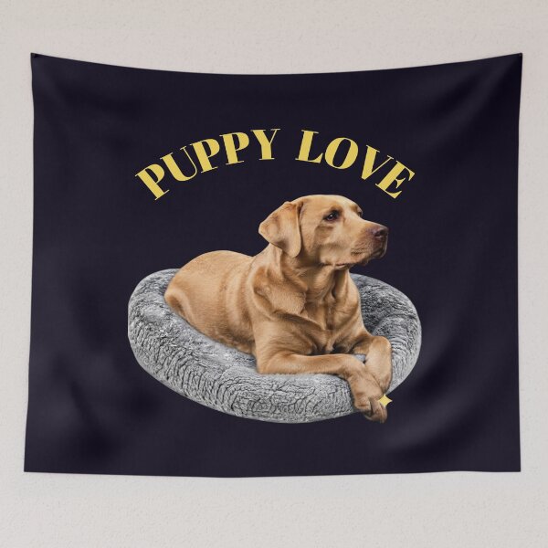 Item preview, YELLOW LABRADOR RETRIEVER - PUPPY LOVE designed and sold by PRINTSCHARMINGM.