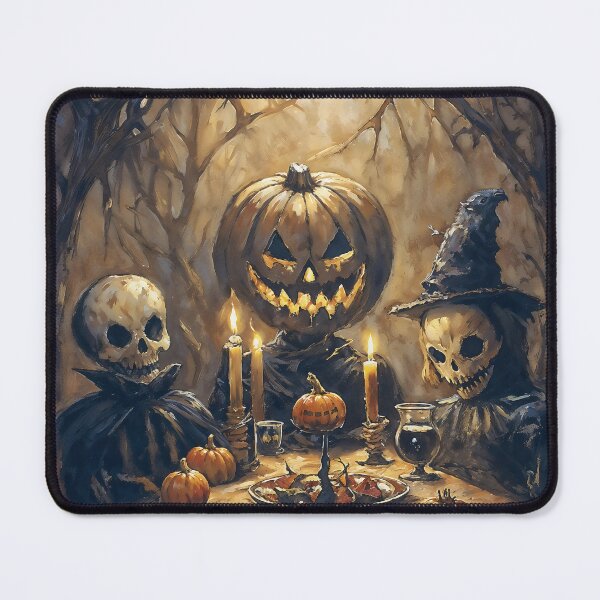 Item preview, Skeleton Feast Gothic Dinner Witchy Cottagecore Macabre Art designed and sold by DarkHolyQueen.