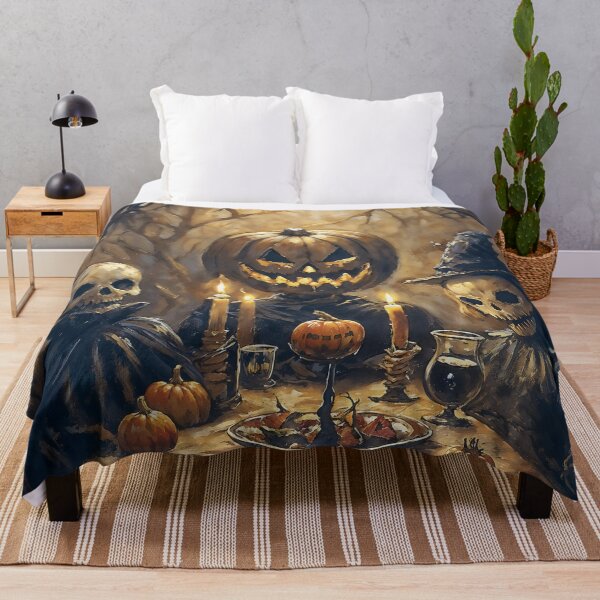 Item preview, Skeleton Feast Gothic Dinner Witchy Cottagecore Macabre Art designed and sold by DarkHolyQueen.
