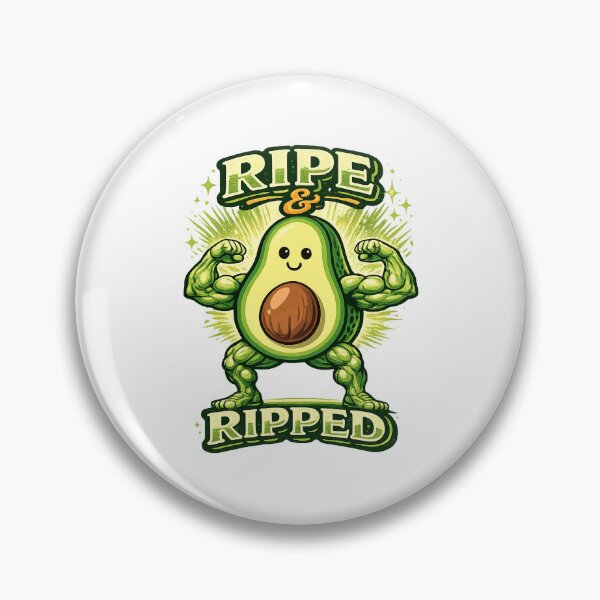 Item preview, Ripe and Ripped Funny Avocado Gym Design designed and sold by JMDG Studio.