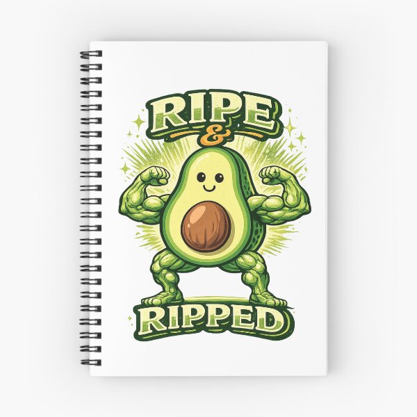 Item preview, Ripe and Ripped Funny Avocado Gym Design designed and sold by JMDG Studio.