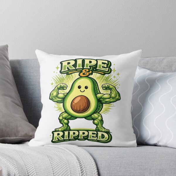 Item preview, Ripe and Ripped Funny Avocado Gym Design designed and sold by JMDG Studio.