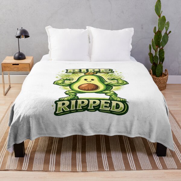 Item preview, Ripe and Ripped Funny Avocado Gym Design designed and sold by JMDG Studio.