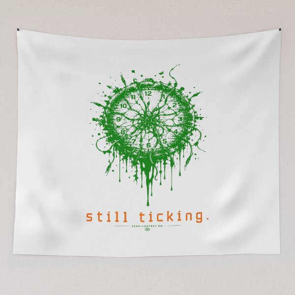 Item preview, Still Ticking – Glitch Clock Wire Chaos Streetwear Graphic designed and sold by ZeroContextCo.