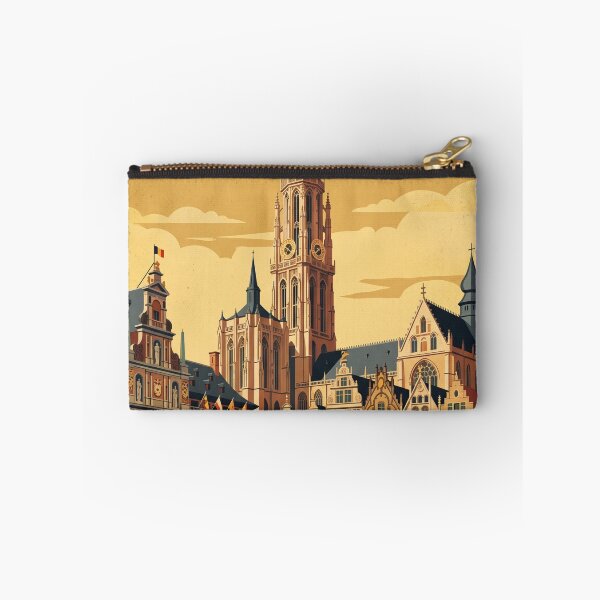 Item preview, Antwerp Belgium Vintage Travel Poster designed and sold by Bomax121.