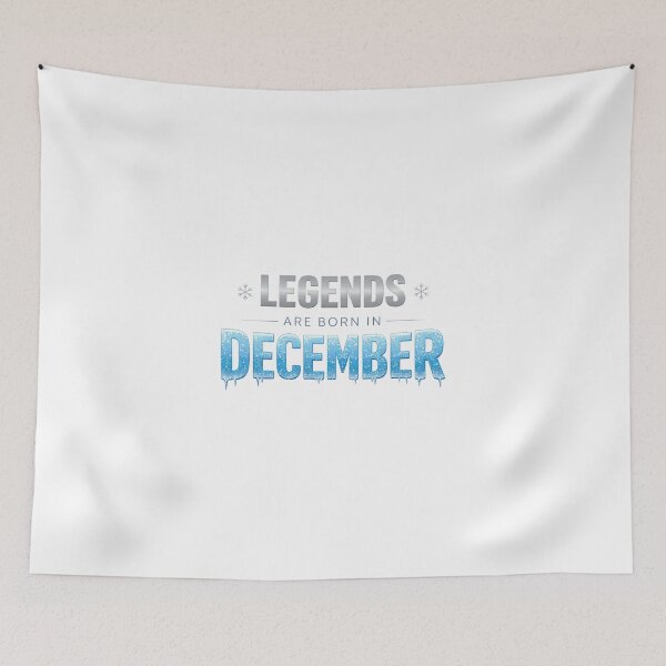 Item preview, Legends Are Born in December | Funny December Birthday Typography T-Shirt designed and sold by rushaib.