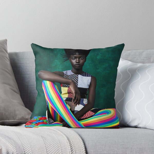 Item preview, Colorful Fashion Photography Rainbow Tights Portrait Bold Style Editorial Photo Modern Portrait Art Vibrant Design designed and sold by Kzara Visual.