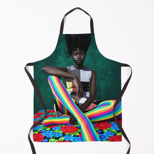 Item preview, Colorful Fashion Photography Rainbow Tights Portrait Bold Style Editorial Photo Modern Portrait Art Vibrant Design designed and sold by Kzara Visual.