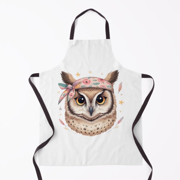 Item preview, Cute Boho Owl Floral Bandana Stars designed and sold by Oddifys.