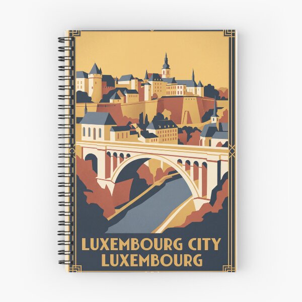 Item preview, Luxembourg City Vintage Travel Poster designed and sold by Bomax121.