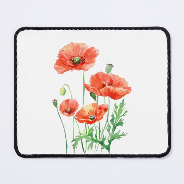 Item preview, Red Poppy Flowers designed and sold by xiao xuans.