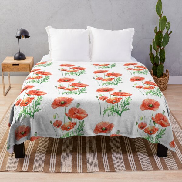 Item preview, Red Poppy Flowers designed and sold by xiao xuans.