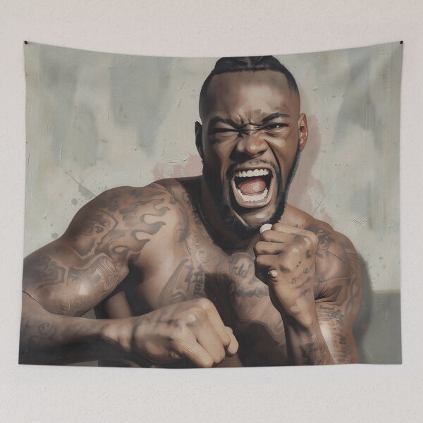 Item preview, Deontay  "The Bronze Bomber" Wilder boxing legends designed and sold by MoodiArtist.