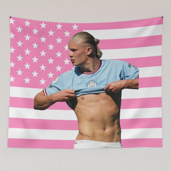 Item preview, Haaland Pink American Flag designed and sold by thecollegetalk.