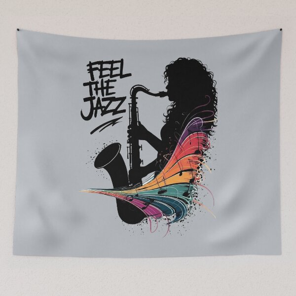 Item preview, Woman with a Saxophone - International Jazz Day designed and sold by Art-Arcade6.