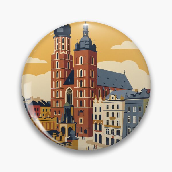 Item preview, Krakow Poland Vintage Travel Poster designed and sold by Bomax121.