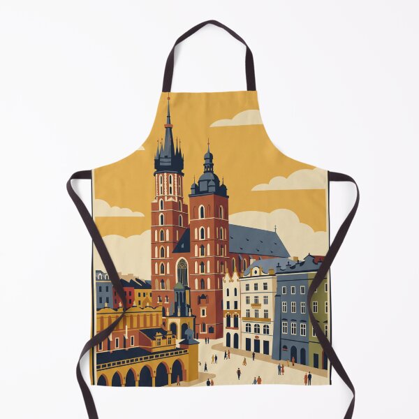 Item preview, Krakow Poland Vintage Travel Poster designed and sold by Bomax121.