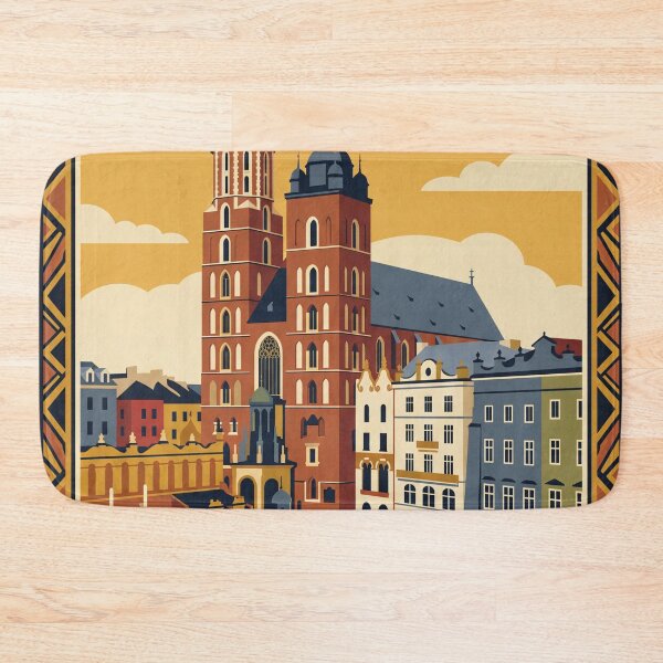 Item preview, Krakow Poland Vintage Travel Poster designed and sold by Bomax121.