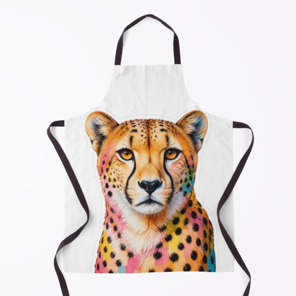 Item preview, Colorful Cheetah Sticker Art Portrait designed and sold by Snurly.