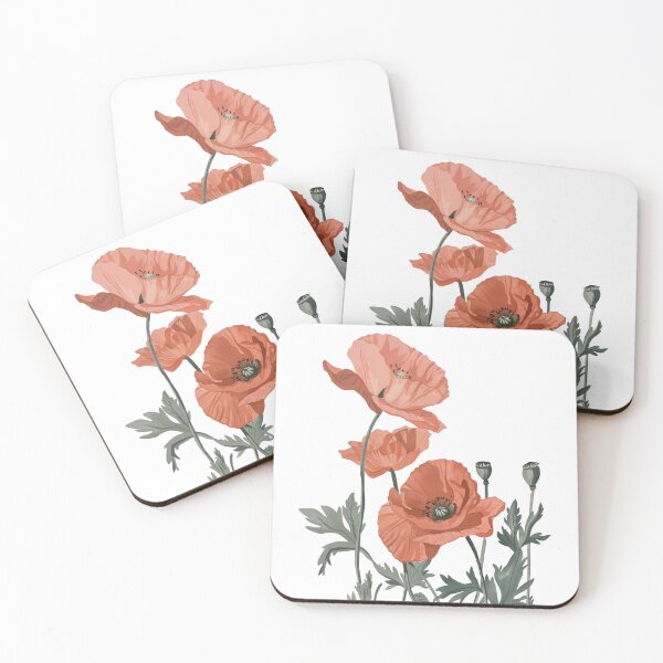 Item preview, Red Poppy Flowers designed and sold by xiao xuans.
