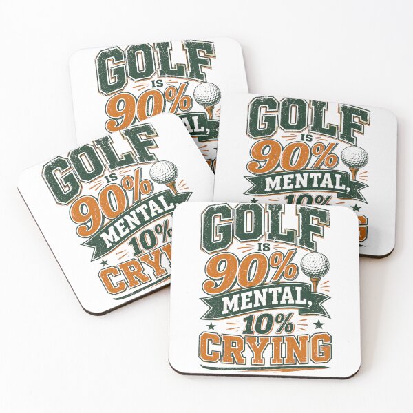 Item preview, Golf Is 90% Mental 10% Crying Funny Vintage Golf Quote Design designed and sold by Panom Suavichien.