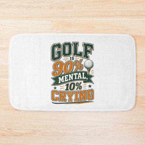 Item preview, Golf Is 90% Mental 10% Crying Funny Vintage Golf Quote Design designed and sold by Panom Suavichien.