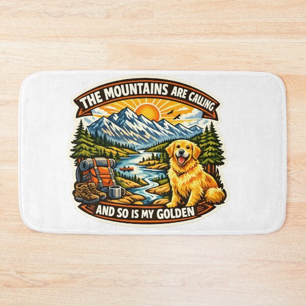 Item preview, The Mountains Are Calling And So Is My Golden Retriever – Hiking Camping Dog Lover Outdoor Adventure Design designed and sold by Sahil Randhawa.