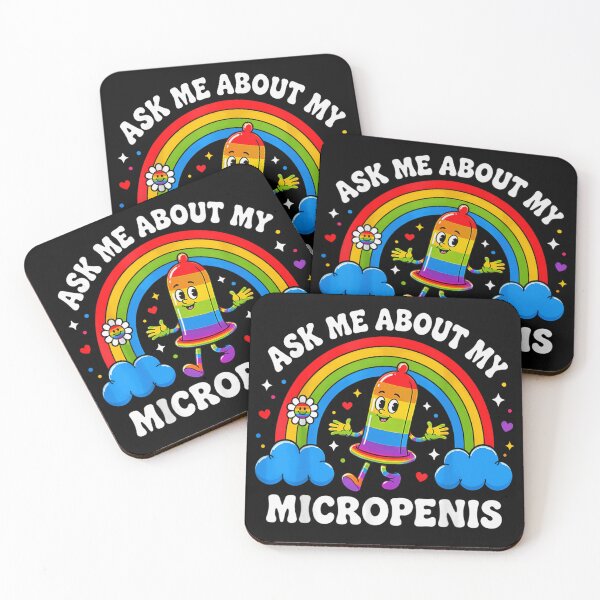 Item preview, Ask Me About My Micropenis Rainbow Funny Adult Humor Meme designed and sold by YubitaLeLe.