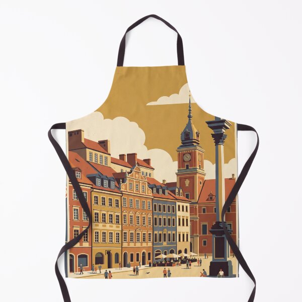 Item preview, Warsaw Poland Vintage Travel Poster designed and sold by Bomax121.