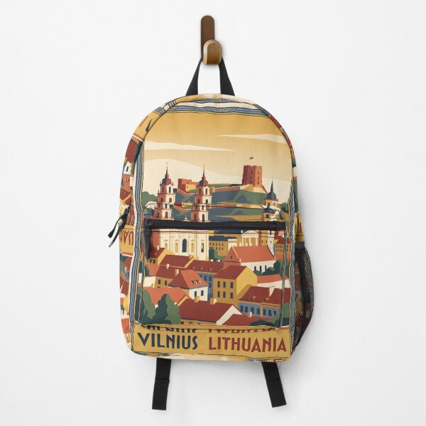Item preview, Vilnius Lithuania Vintage Travel Poster designed and sold by Bomax121.