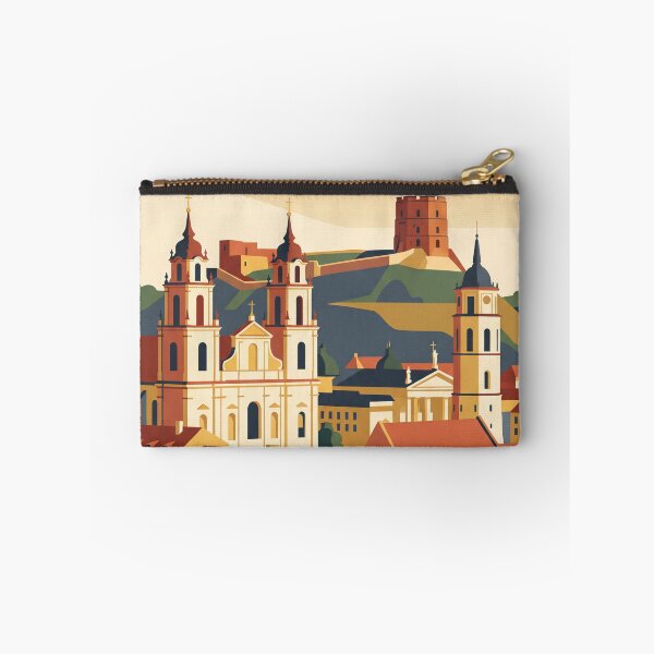 Item preview, Vilnius Lithuania Vintage Travel Poster designed and sold by Bomax121.