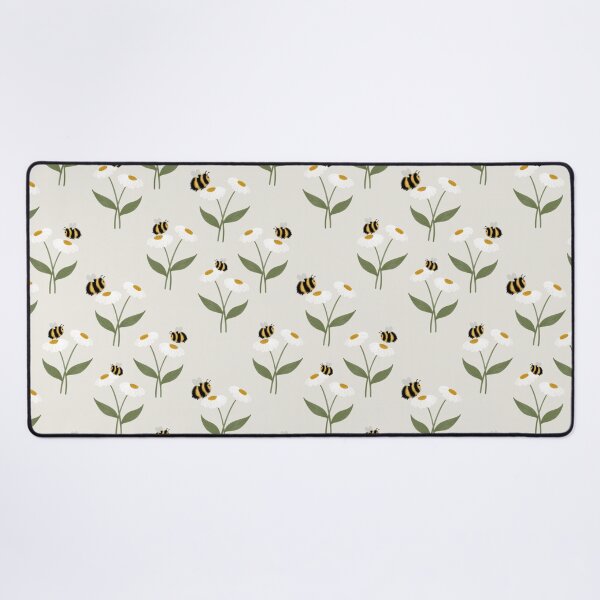 Item preview, Hand-Drawn Fluffy Bumblebee Daisy Garden designed and sold by WEBiC-ART Creative Studio.