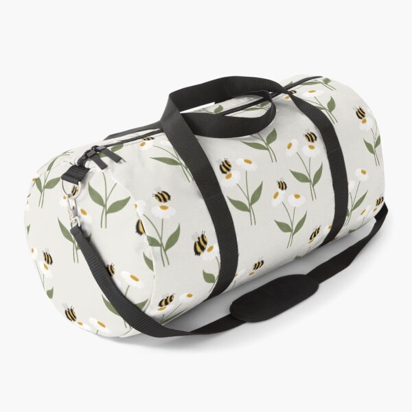 Item preview, Hand-Drawn Fluffy Bumblebee Daisy Garden designed and sold by WEBiC-ART Creative Studio.