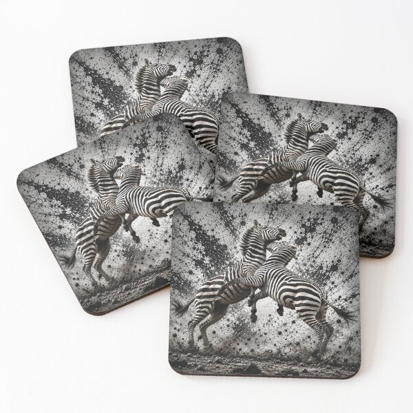 Item preview, ZEBRA FIGHT  designed and sold by johnnyssandart.